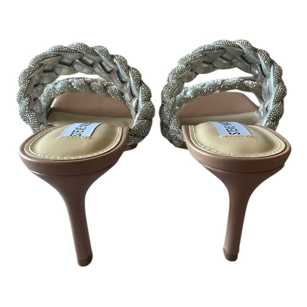 ♥️ Steve Madden♥️ Prema Sandal Braded Rhinestone size 7.5 - Picture 8 of 11